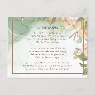 Cartão Postal ~No Rosa de Antiguidade do Jardim do Jardim do Hin