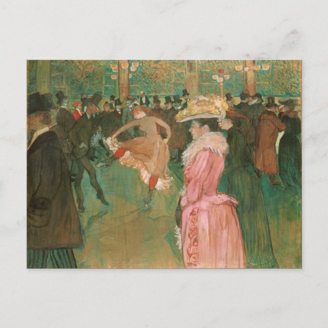 Cartão Postal No Rouge: a dança de Toulouse-Lautrec (Frente)