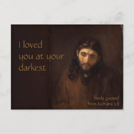 Cartão Postal No seu mais escuro CC0407 Rembrandt Jesus