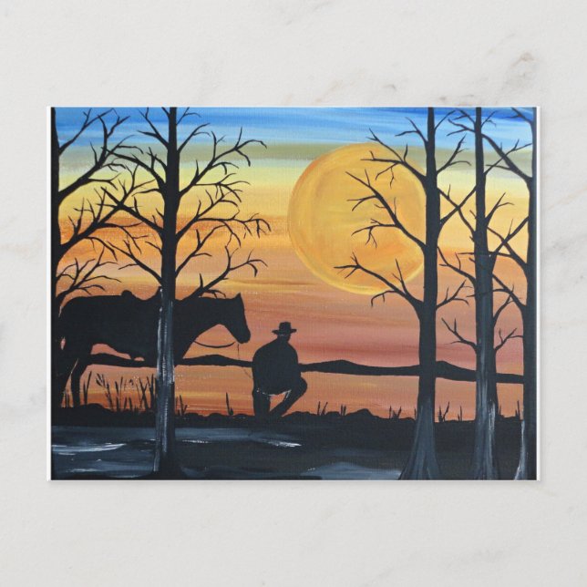 Cartão Postal No silêncio (Frente)