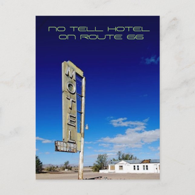 Cartão Postal No tell Hotel (Frente)