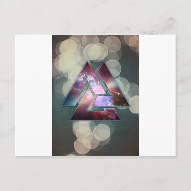 Cartão Postal Nó Triplo Cósmico (Frente)