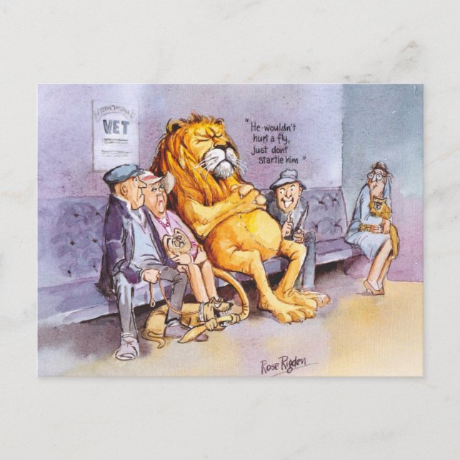 Cartão Postal No veterinário (Frente)