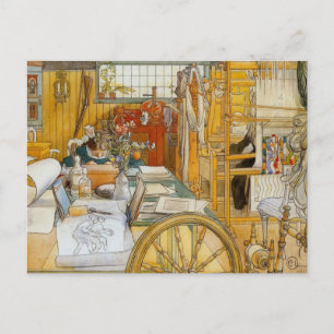 Cartão Postal No workshop com a mãe