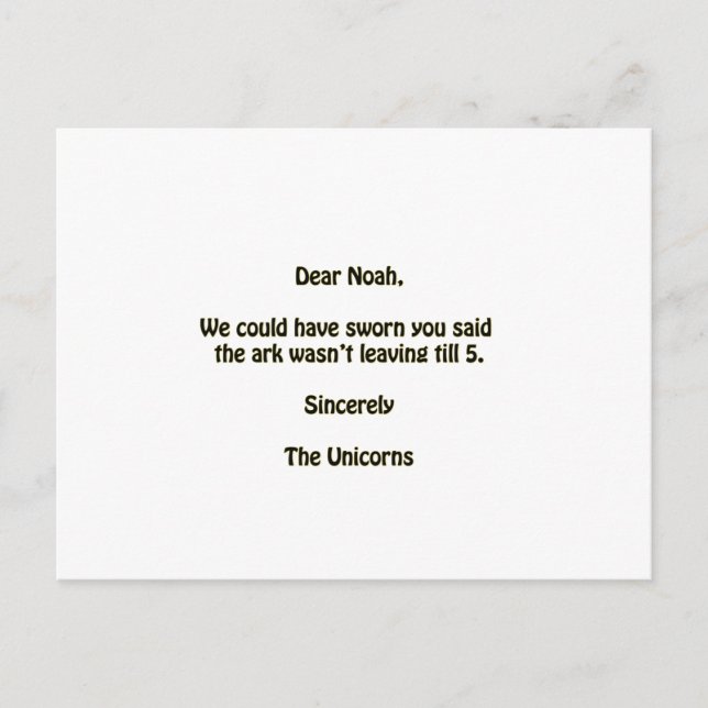 Cartão Postal Noah (Frente)