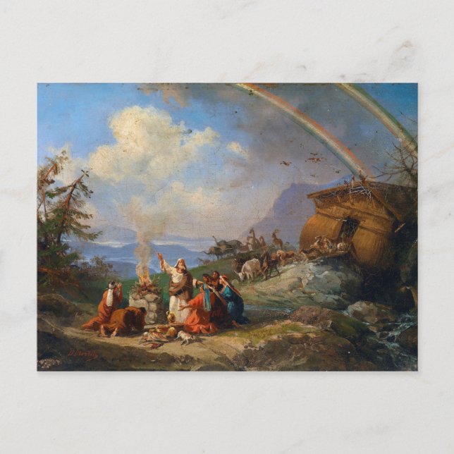 Cartão Postal Noah dá Obrigados para a entrega (1901) (Frente)