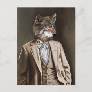 Cartão Postal Noble Beasts - Dandy Wolf