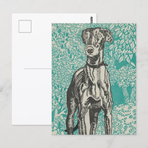 Cartão Postal Noble Greyhound Design: The Greyhound (1912)