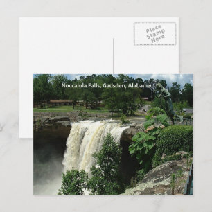 Cartão Postal Noccalula Falls, Gadsden, Alabama