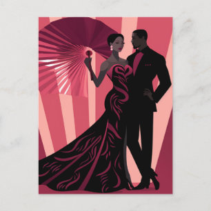 CARTÃO POSTAL NOIR ELEGANCE-RED #1