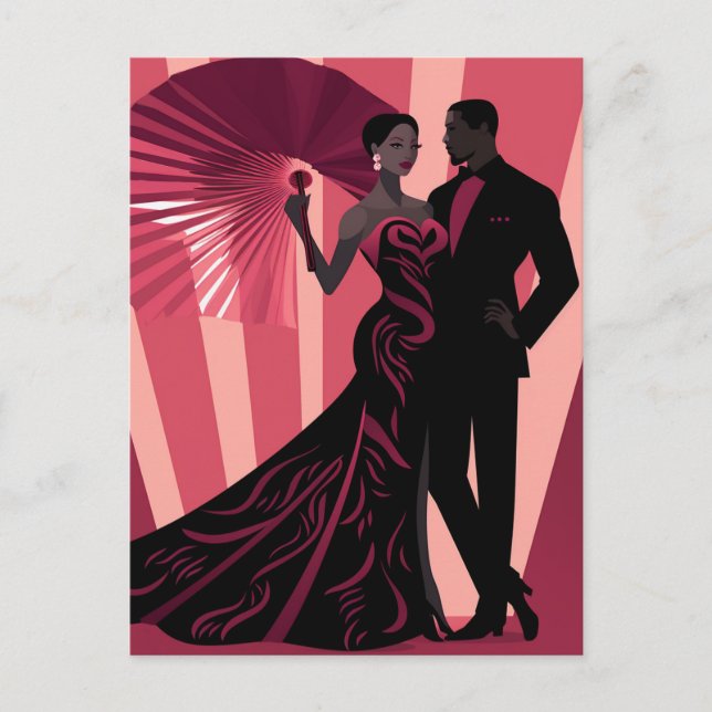 CARTÃO POSTAL NOIR ELEGANCE-RED #1 (Frente)