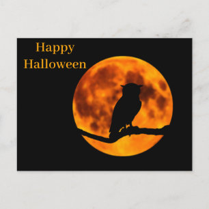 Cartão Postal Noite Assustadora do Halloween