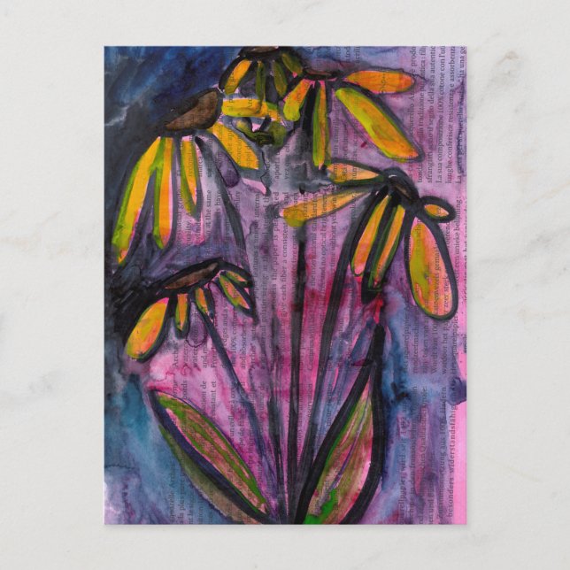 Cartão Postal Noite Blooms (Frente)