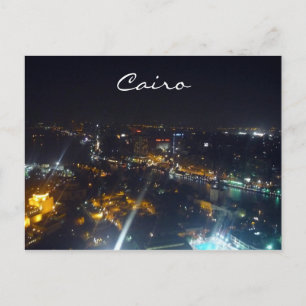 Cartão Postal noite da cidade do cairo