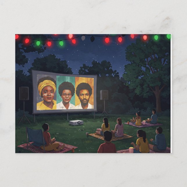 Cartão Postal “Noite de Cinema Juneteenth – Histórias que Import (Frente)