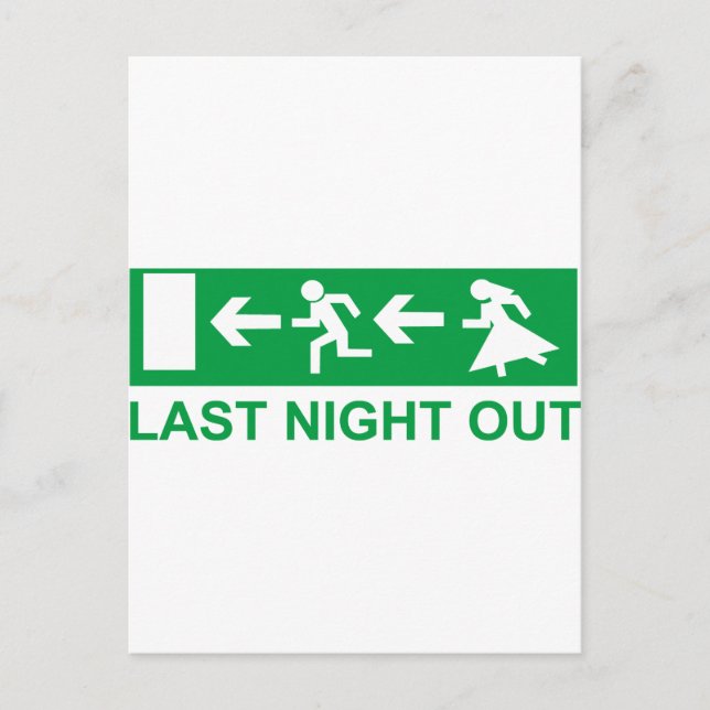 Cartão Postal noite de despedida de solteiro (Frente)