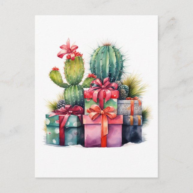 Cartão Postal Noite de Natal de Goat (Frente)