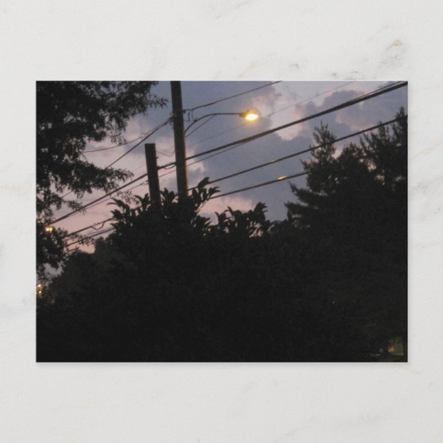 Cartão Postal Noite de Silhouettes (Frente)