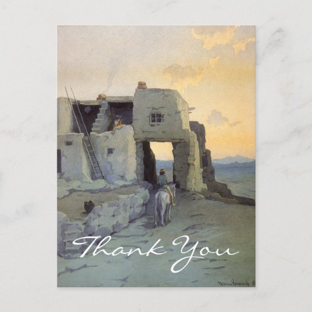 Cartão Postal Noite de Wachtel, Pueblo de Walpi (Frente)