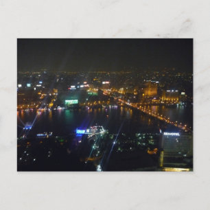 Cartão Postal noite do rio nilo do cairo