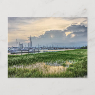 Cartão Postal Noite Em Charleston Harbor