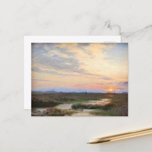 Cartão Postal Noite em Skagen, por P.S. Krøyer, Art