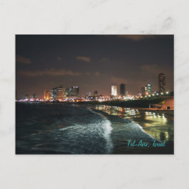 Cartão Postal Noite em Tel Aviv, Israel