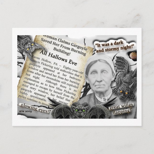 Cartão Postal Noite Escuro e Tempestade! (Frente)