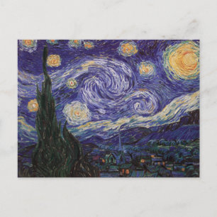 Cartão Postal Noite Estrelada, Van Gogh Cidade Francesa Saint Re