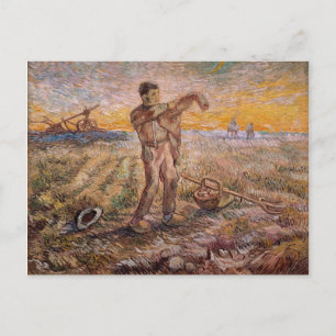 Cartão Postal Noite, fim do dia, Vincent van Gogh