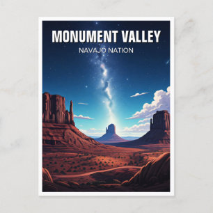Cartão Postal Noite Monument Valley Navajo Souvenir
