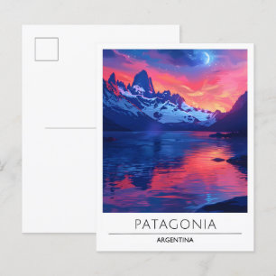 Cartão Postal Noite na Patagônia Argentina Viagem