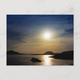 Cartão Postal Noite no Cabo Sounion, Grécia