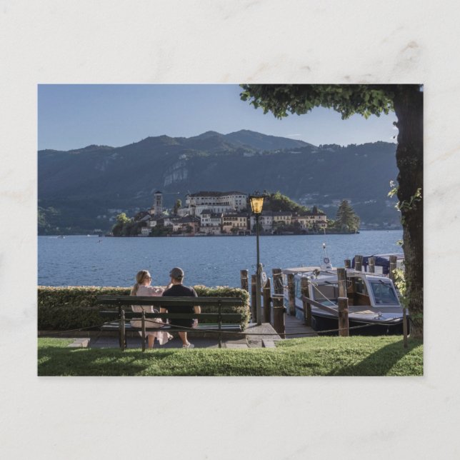 Cartão Postal Noite no lago (Frente)