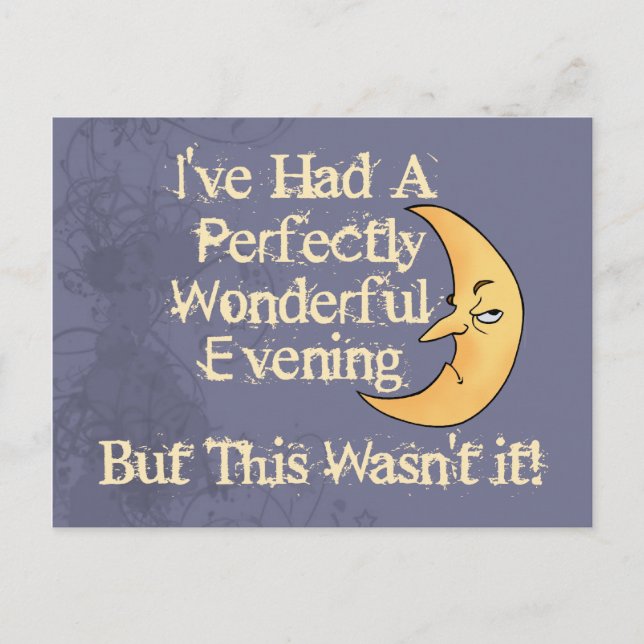 Cartão Postal Noite perfeita (Frente)