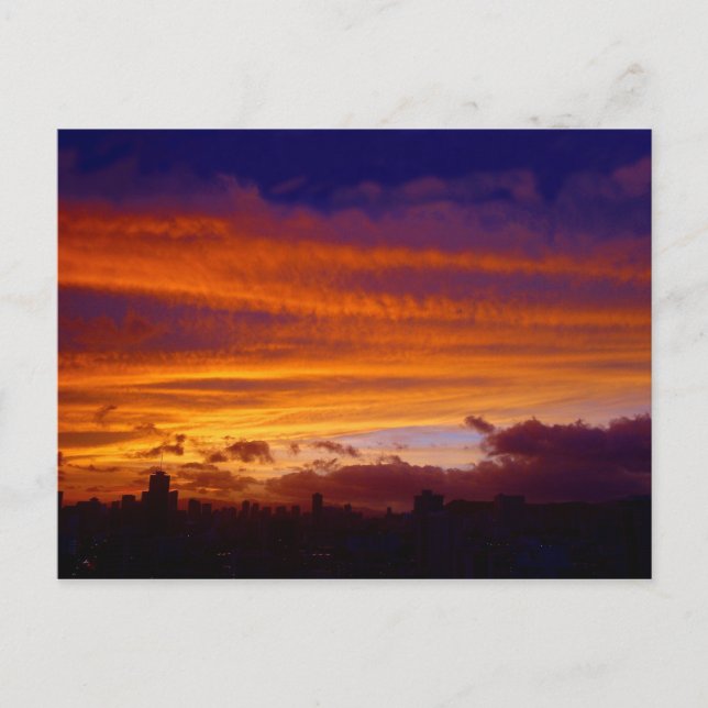 Cartão Postal Noite sobre a cidade (Frente)