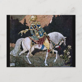 Cartão Postal Noites árabes Príncipe Cavaleiro no Cavalo Branco