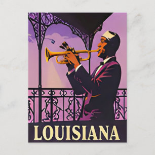 Cartão Postal 🎷 Noites de Jazz de Nova Orleans Memórias
