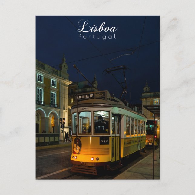 Cartão Postal Noites de Lisboa - Arte Viagem (Frente)