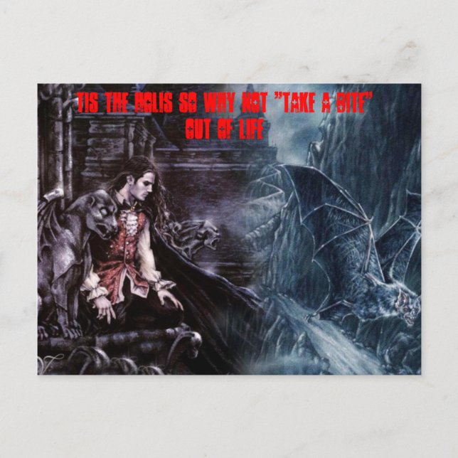 Cartão Postal noitevampiro, (Frente)