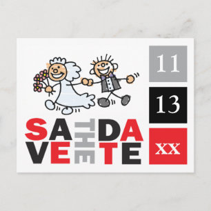 Cartão Postal Noiva E Grupo Salve A Placa Datas