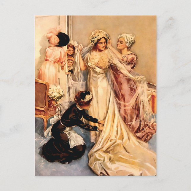 Cartão Postal Noiva Vitoriana A Ser (Frente)