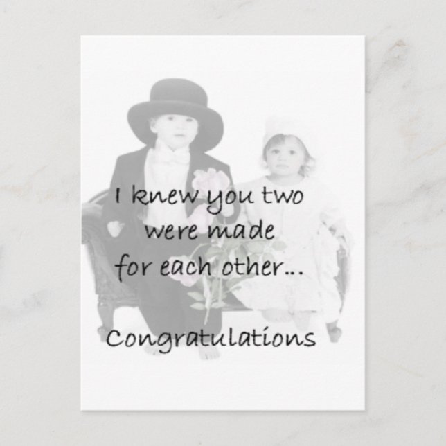 Cartão Postal Noivado (Frente)