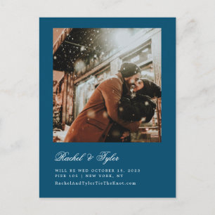 Cartão Postal Noivado de Legenda Formal Salvar o Cartão-Postal d