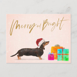 Cartão Postal Noivo de Natal, Cão-de-Festa-Feliz