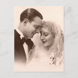 Cartão Postal Noivos do casamento vintage