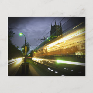 Cartão Postal NOLA Streetcar à Noite
