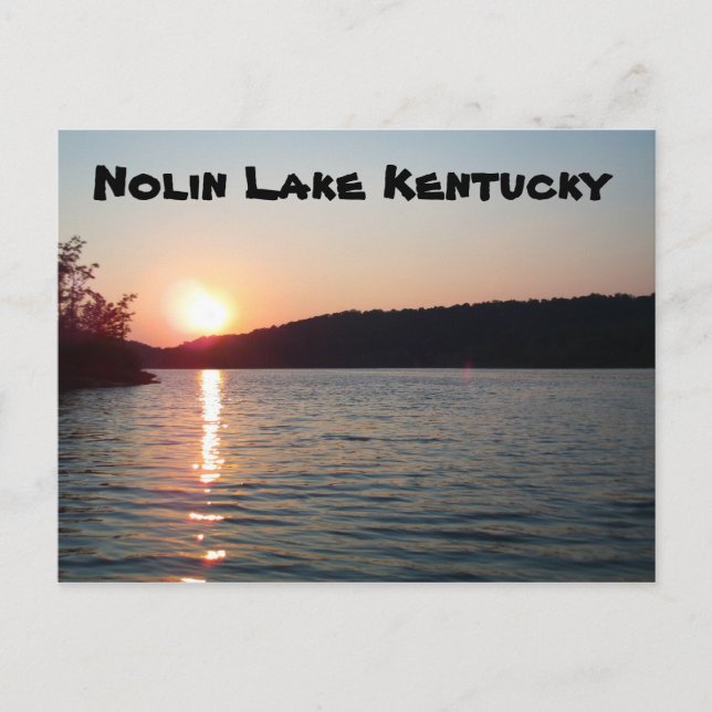 Cartão Postal Nolin Lake Kentucky (Frente)