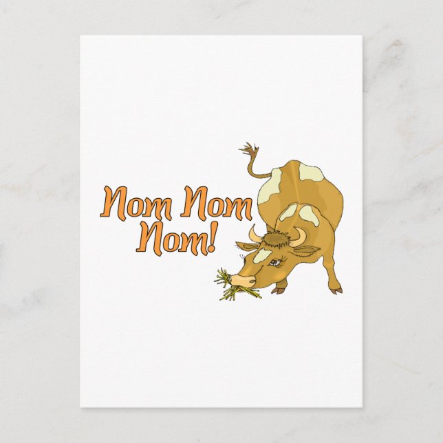 Cartão Postal Nom Cow (Frente)