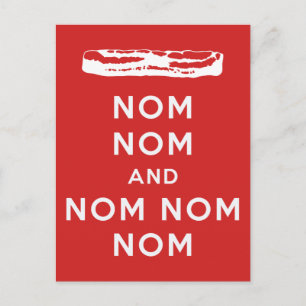 Cartão Postal Nom Nom e Nom Nom Nom Nom